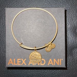 Alex and Ani “One Nation Under God” Rafaelian Gold Bracelet